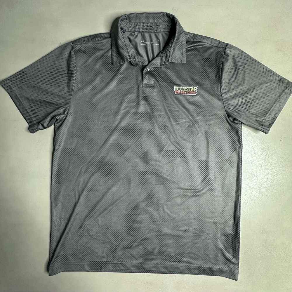 Under Armour Heatgear Rockstar Energy Drink Motocross Mechanics Polo Shirt - LRG